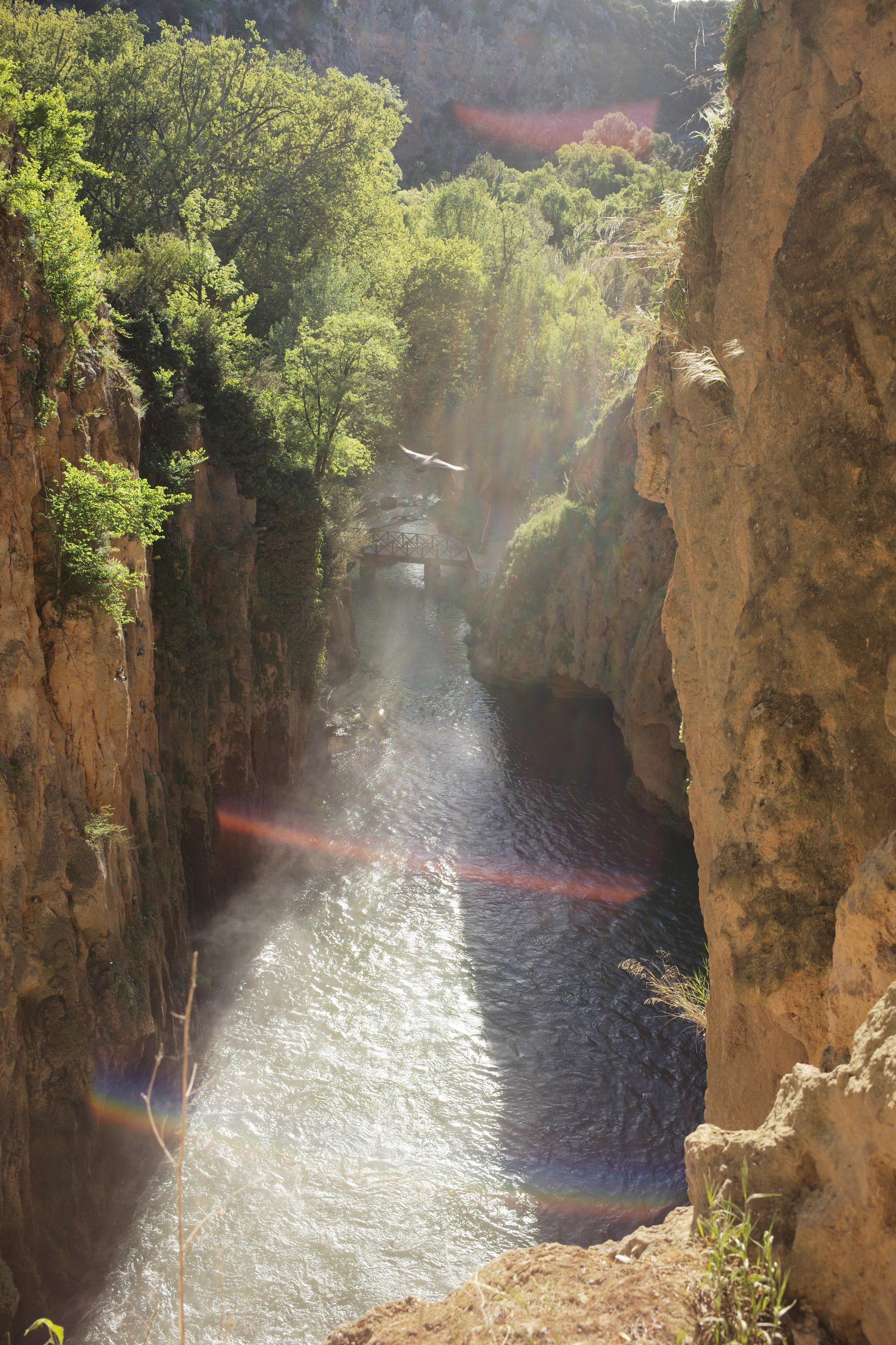  La Cascada Cola de Caballo, en el Monasterio de Piedra, se habilitó para poder ser recorrida por su parte alta e incluso trasera. 